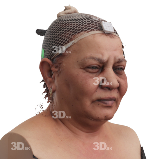 Head Woman 3D Phonemes And Emotions Indian