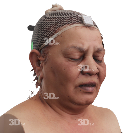 Head Woman 3D Phonemes And Emotions Indian