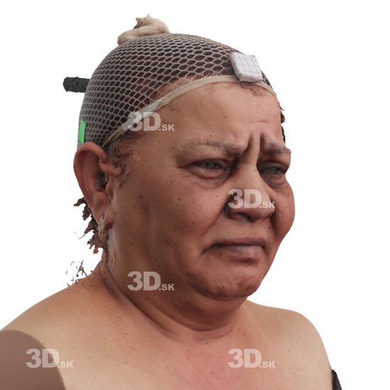 Head Woman 3D Phonemes And Emotions Indian