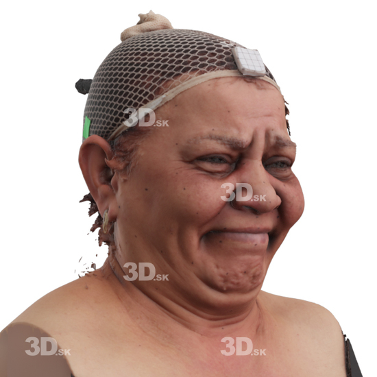 Head Woman 3D Phonemes And Emotions Indian