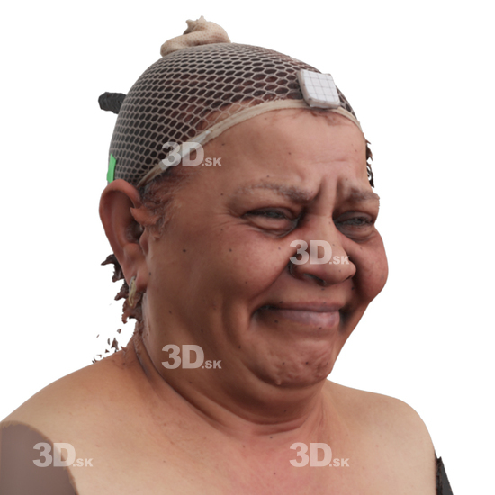 Head Woman 3D Phonemes And Emotions Indian