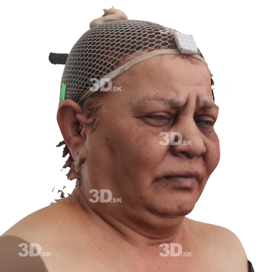 Head Woman 3D Phonemes And Emotions Indian