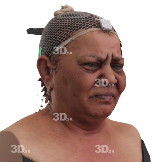 Head Woman 3D Phonemes And Emotions Indian