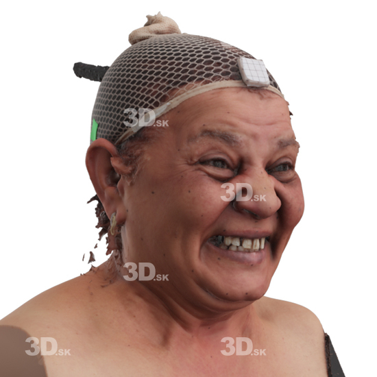 Head Woman 3D Phonemes And Emotions Indian