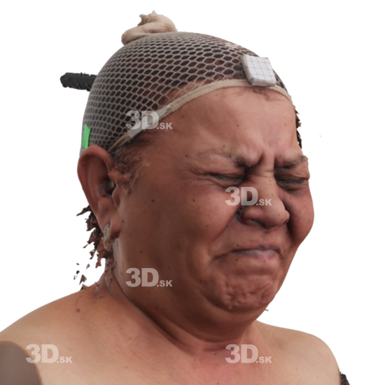 Head Woman 3D Phonemes And Emotions Indian