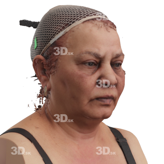 Head Woman 3D Phonemes And Emotions Indian