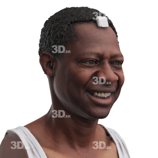 Head Man Black 3D Phonemes And Emotions