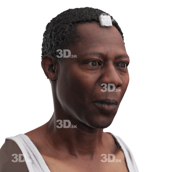 Head Man Black 3D Phonemes And Emotions