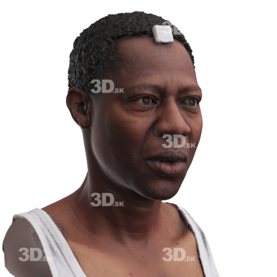 Head Man Black 3D Phonemes And Emotions