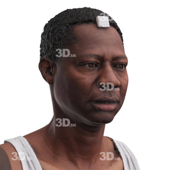 Head Man Black 3D Phonemes And Emotions