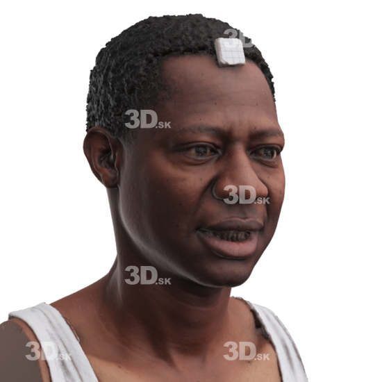 Head Man Black 3D Phonemes And Emotions