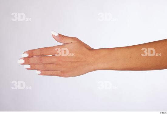 Hand Woman White Slim Studio photo references