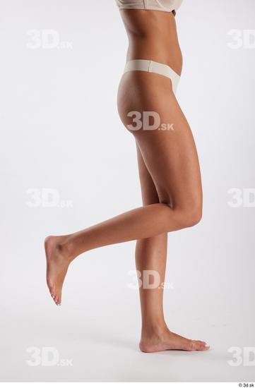 Leg Woman White Underwear Slim Studio photo references