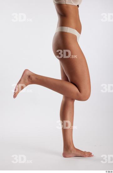 Leg Woman White Underwear Slim Studio photo references