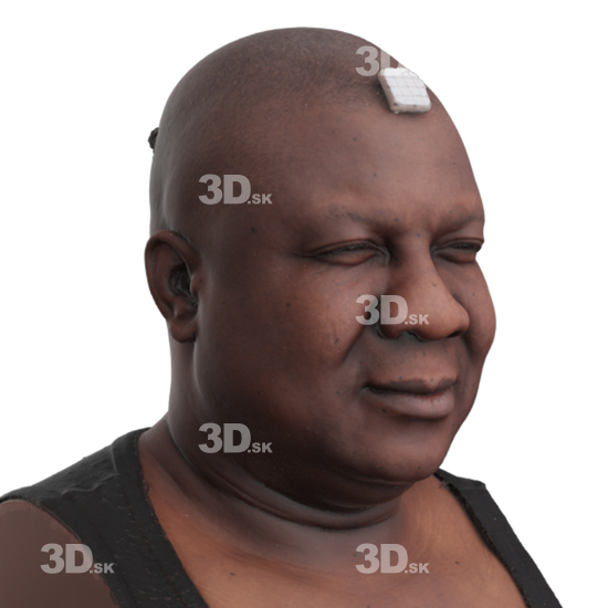 Head Man Black 3D Phonemes And Emotions