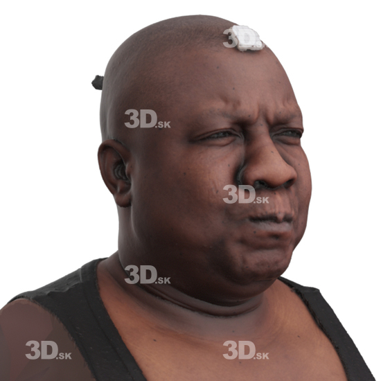 Head Man Black 3D Phonemes And Emotions