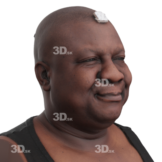 Head Man Black 3D Phonemes And Emotions