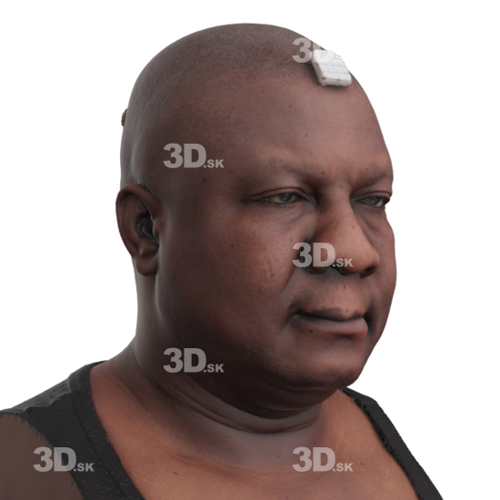 Head Man Black 3D Phonemes And Emotions