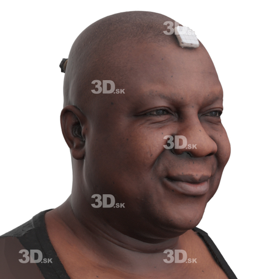 Head Man Black 3D Phonemes And Emotions