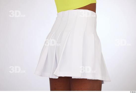 Hips Woman White Black Casual Skirt Slim Studio photo references