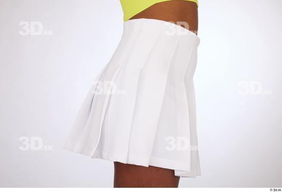 Hips Woman White Black Casual Skirt Slim Studio photo references