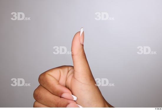 Fingers Woman White Black Slim Studio photo references