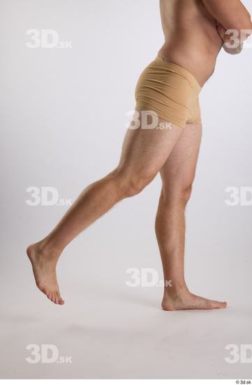 Leg Man White Underwear Slim Studio photo references