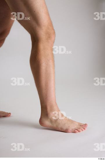 Calf Man White Nude Slim Studio photo references