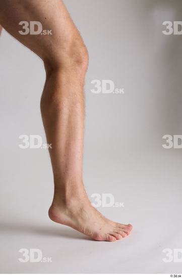 Calf Man White Nude Slim Studio photo references