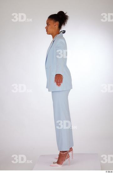 Whole Body Woman Black Formal Average Standing Studio photo references