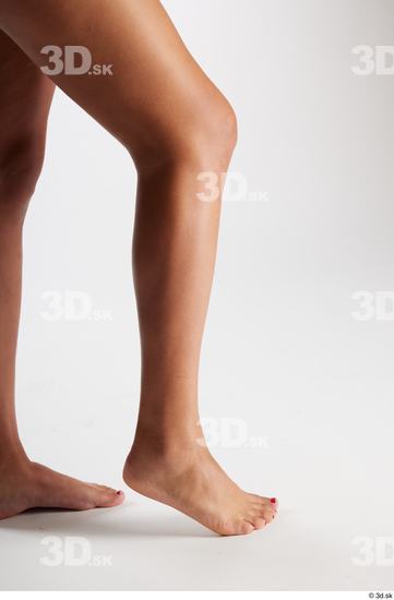 Calf Woman White Black Nude Average Studio photo references