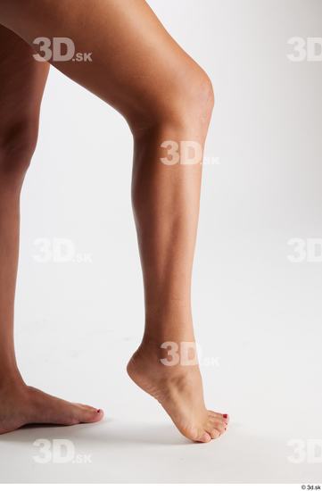 Calf Woman White Black Nude Average Studio photo references