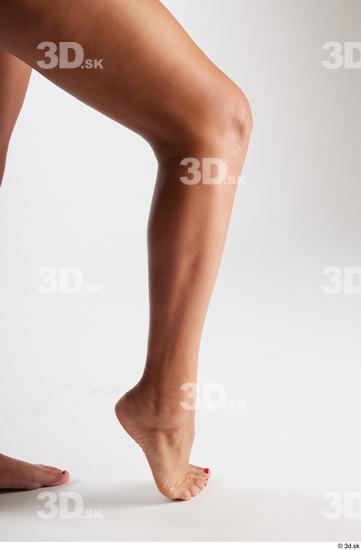 Calf Woman White Black Nude Average Studio photo references