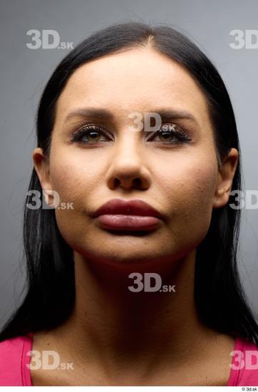 Face Woman White Slim Face Skin Textures