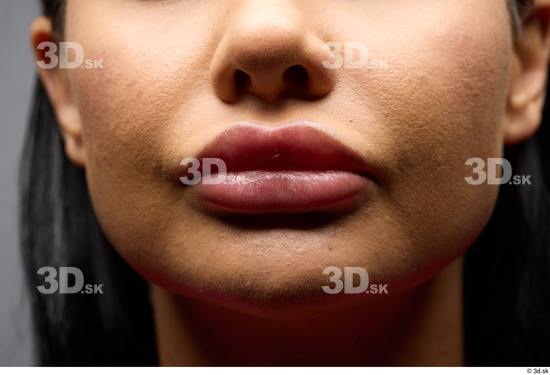 Face Woman White Slim Face Skin Textures