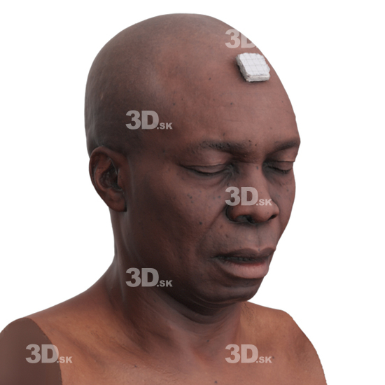 Head Man Black 3D Phonemes And Emotions