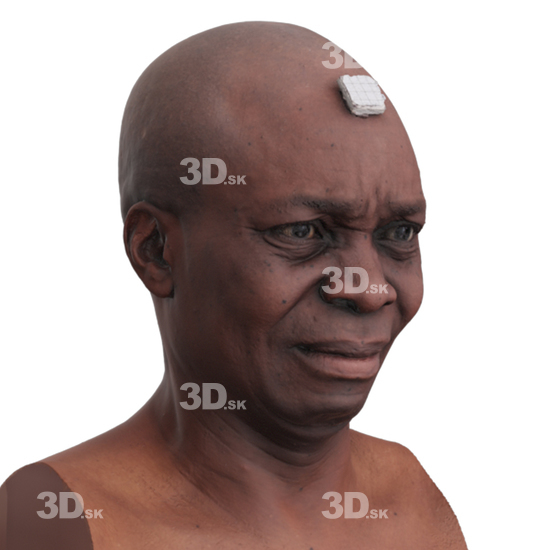 Head Man Black 3D Phonemes And Emotions