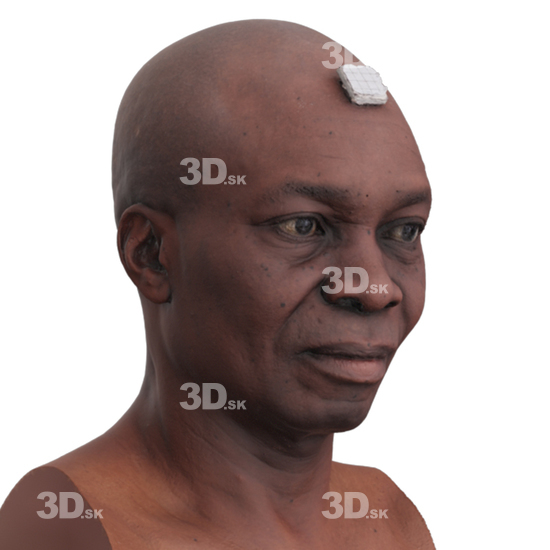 Head Man Black 3D Phonemes And Emotions