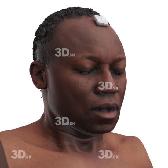 Head Man Black 3D Phonemes And Emotions