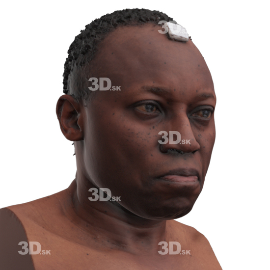 Head Man Black 3D Phonemes And Emotions