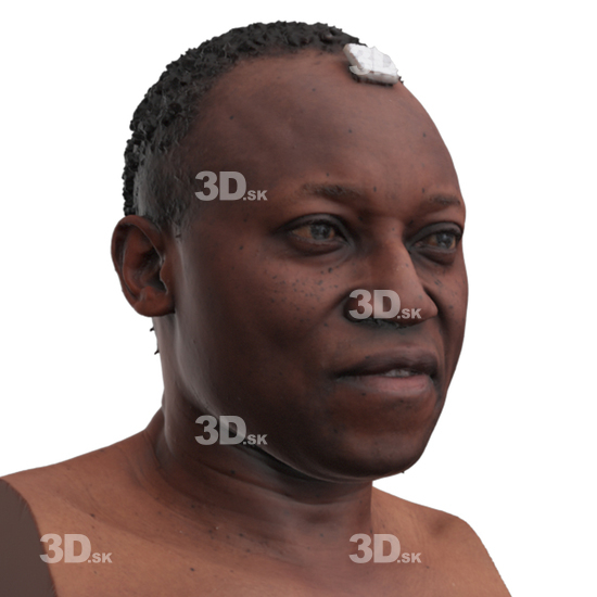 Head Man Black 3D Phonemes And Emotions