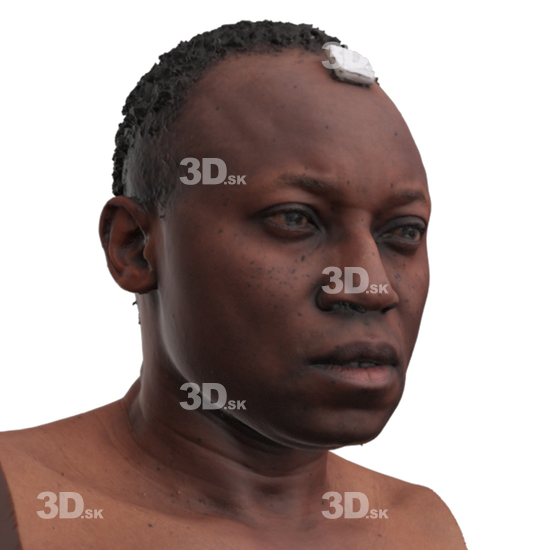 Head Man Black 3D Phonemes And Emotions