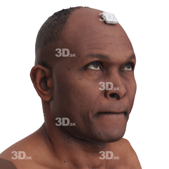 Head Man Black 3D Phonemes And Emotions