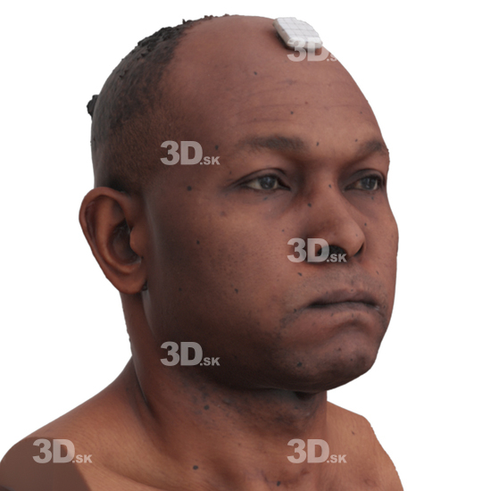 Head Man Black 3D Phonemes And Emotions