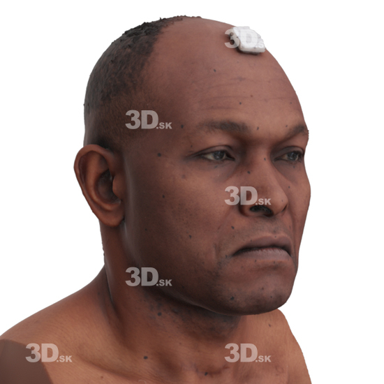 Head Man Black 3D Phonemes And Emotions