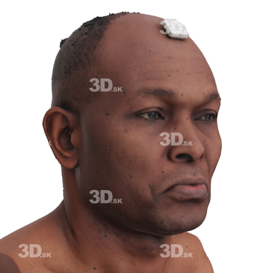 Head Man Black 3D Phonemes And Emotions