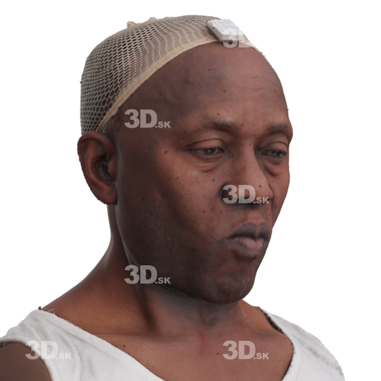 Head Man Black 3D Phonemes And Emotions