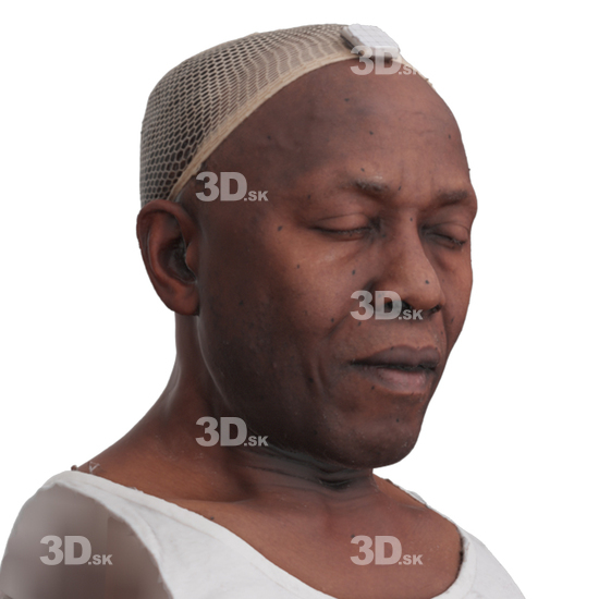 Head Man Black 3D Phonemes And Emotions