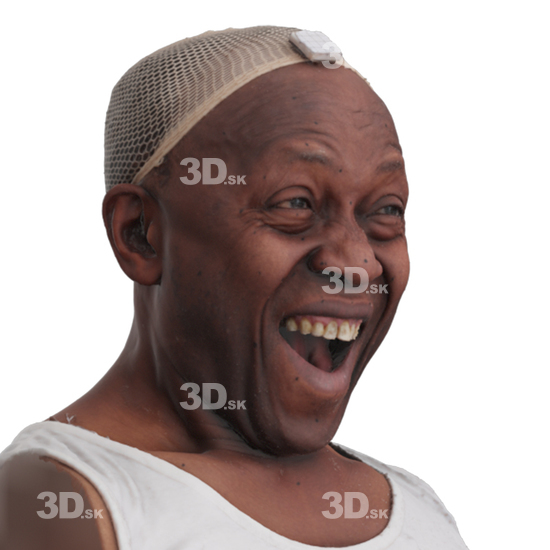 Head Man Black 3D Phonemes And Emotions