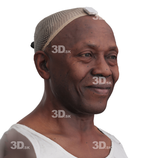 Head Man Black 3D Phonemes And Emotions